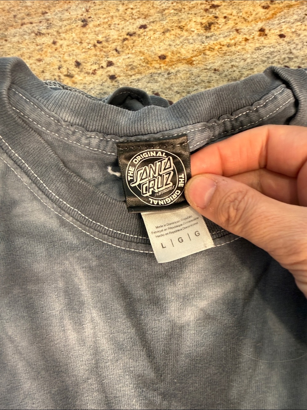 Santa Cruz Crewneck Tee - Charcoal Gray - Picture 3 of 3